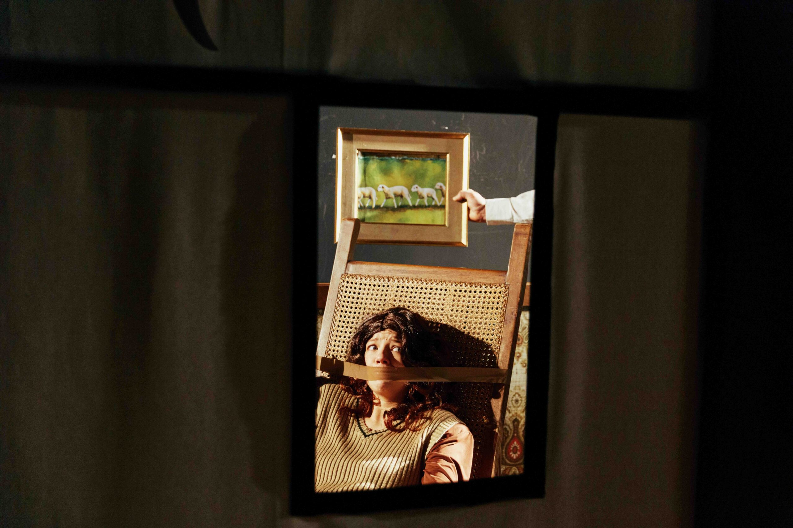 The chair, the wig and the sheep #1 (work in progress)