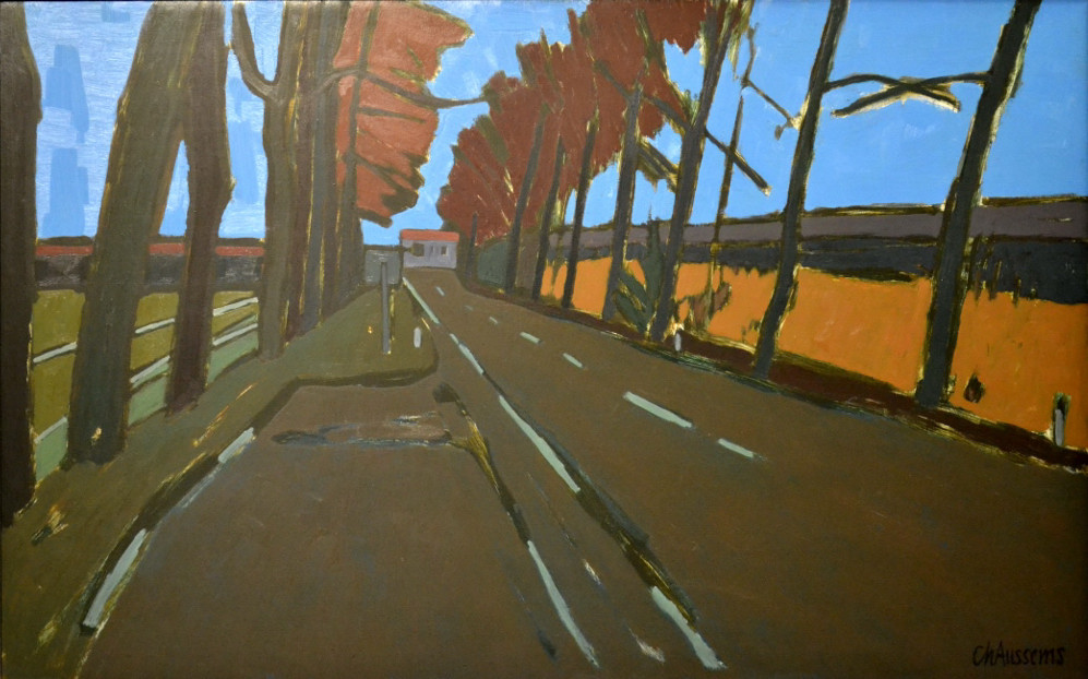Weg naar Rodenrijs 72x122cm olieverf