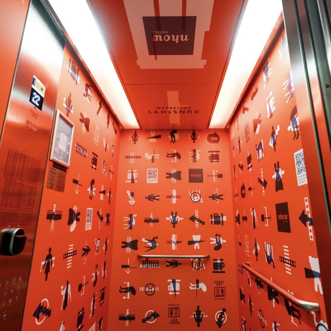 Kunsthal lift in Nhow hotel.