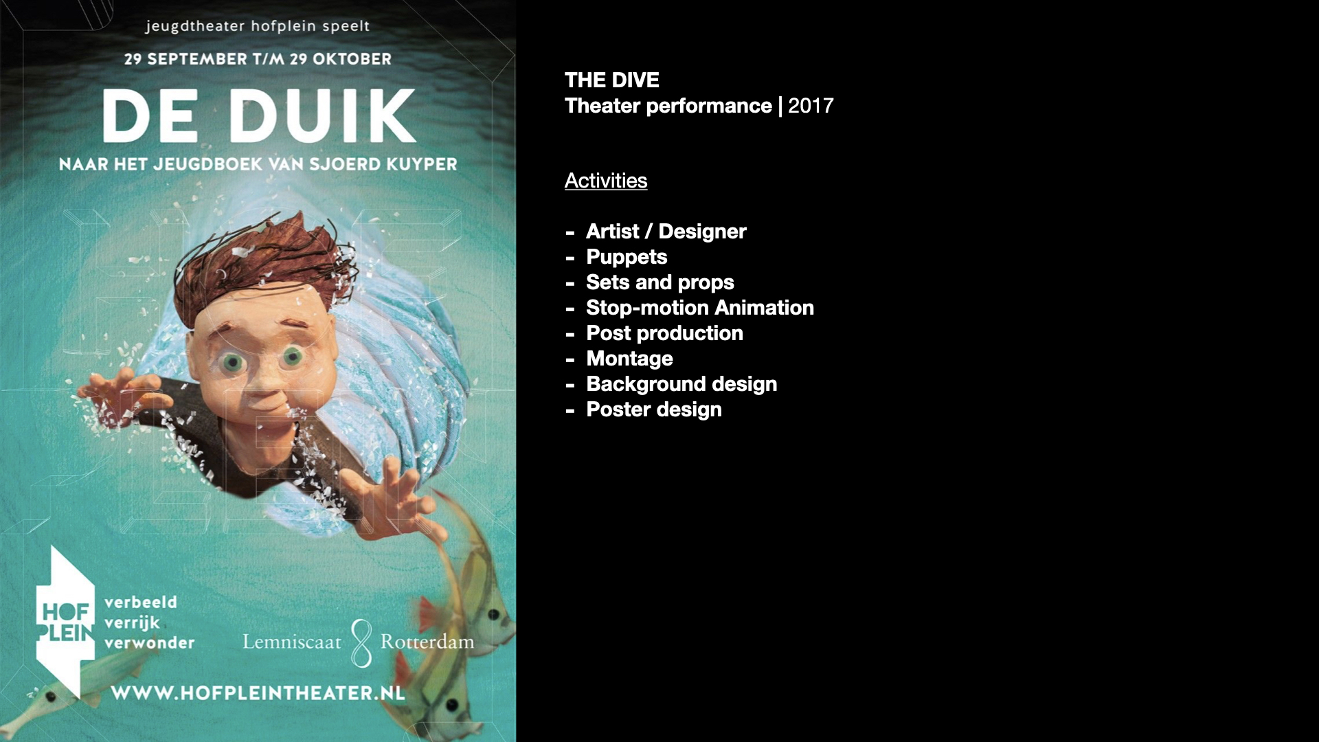 Theatervoorstelling 'De Duik'