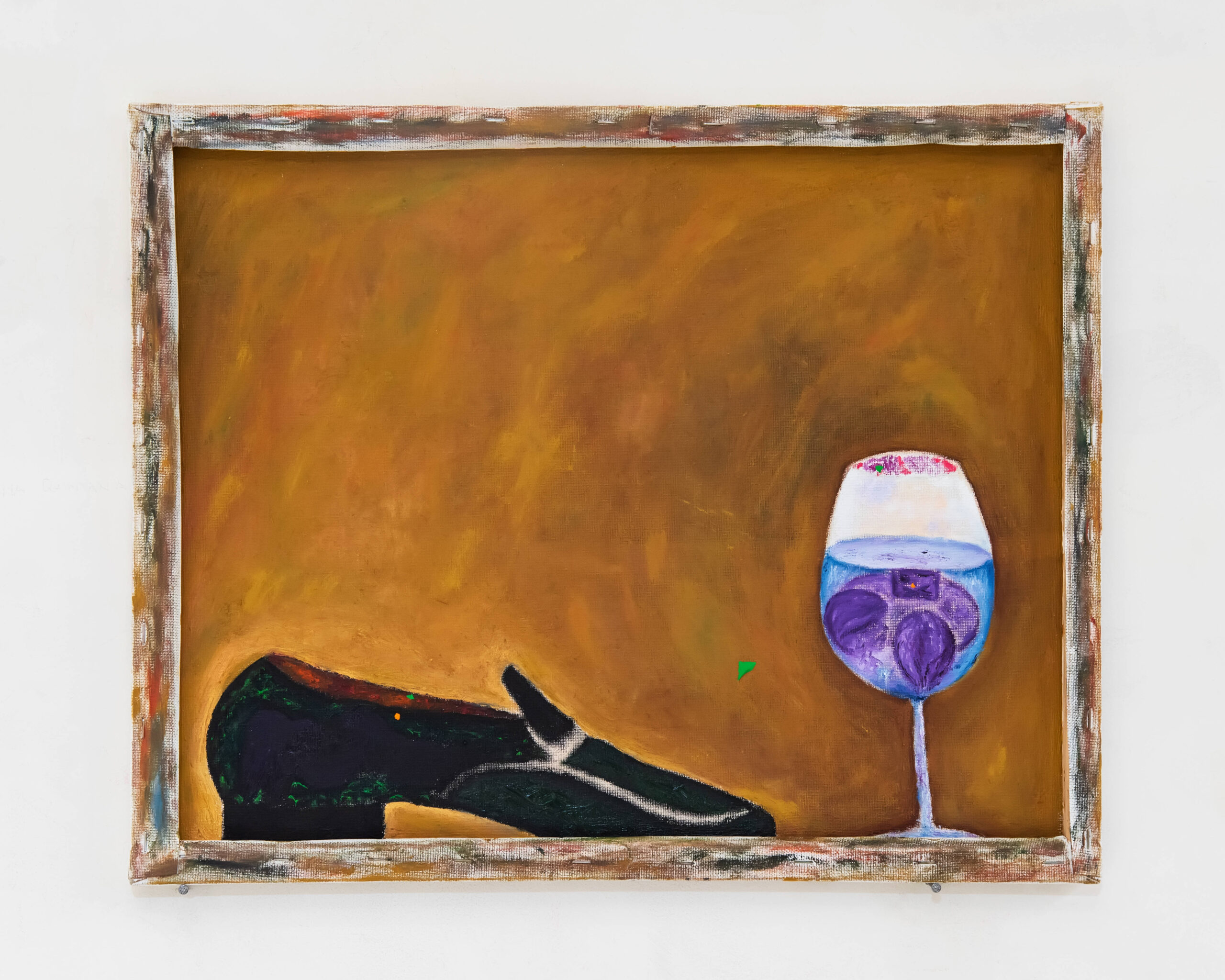 reTOurne / to reflect still life, backside 40 x 50 cm, oil and gouche on canvas, 2025