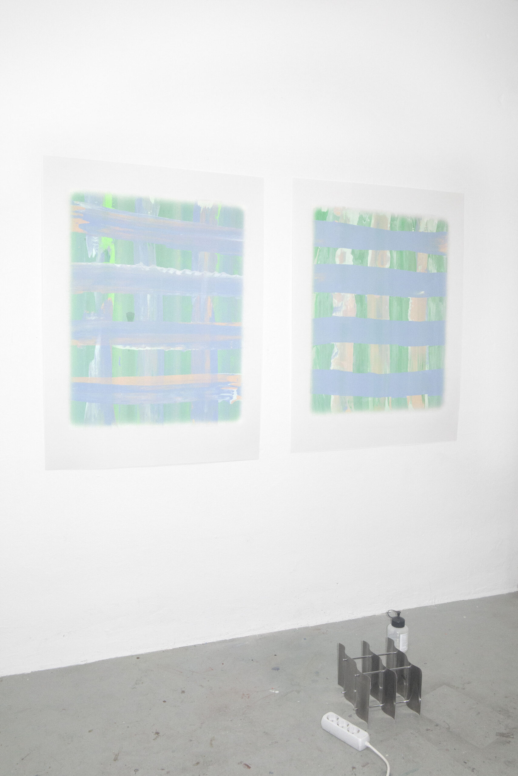 Pale blue lines - series (2023)