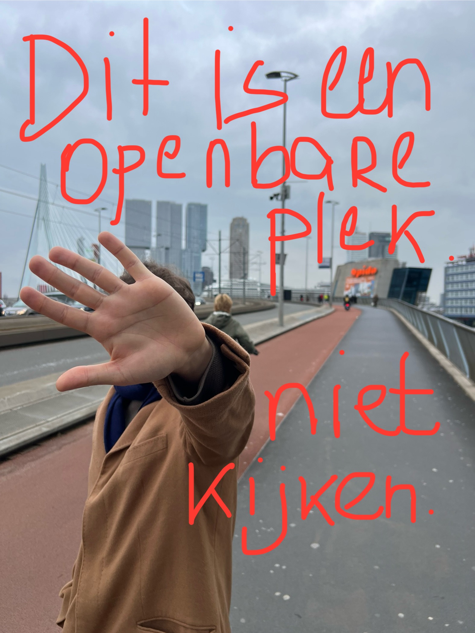 Dit is een openbare plek. Niet kijken