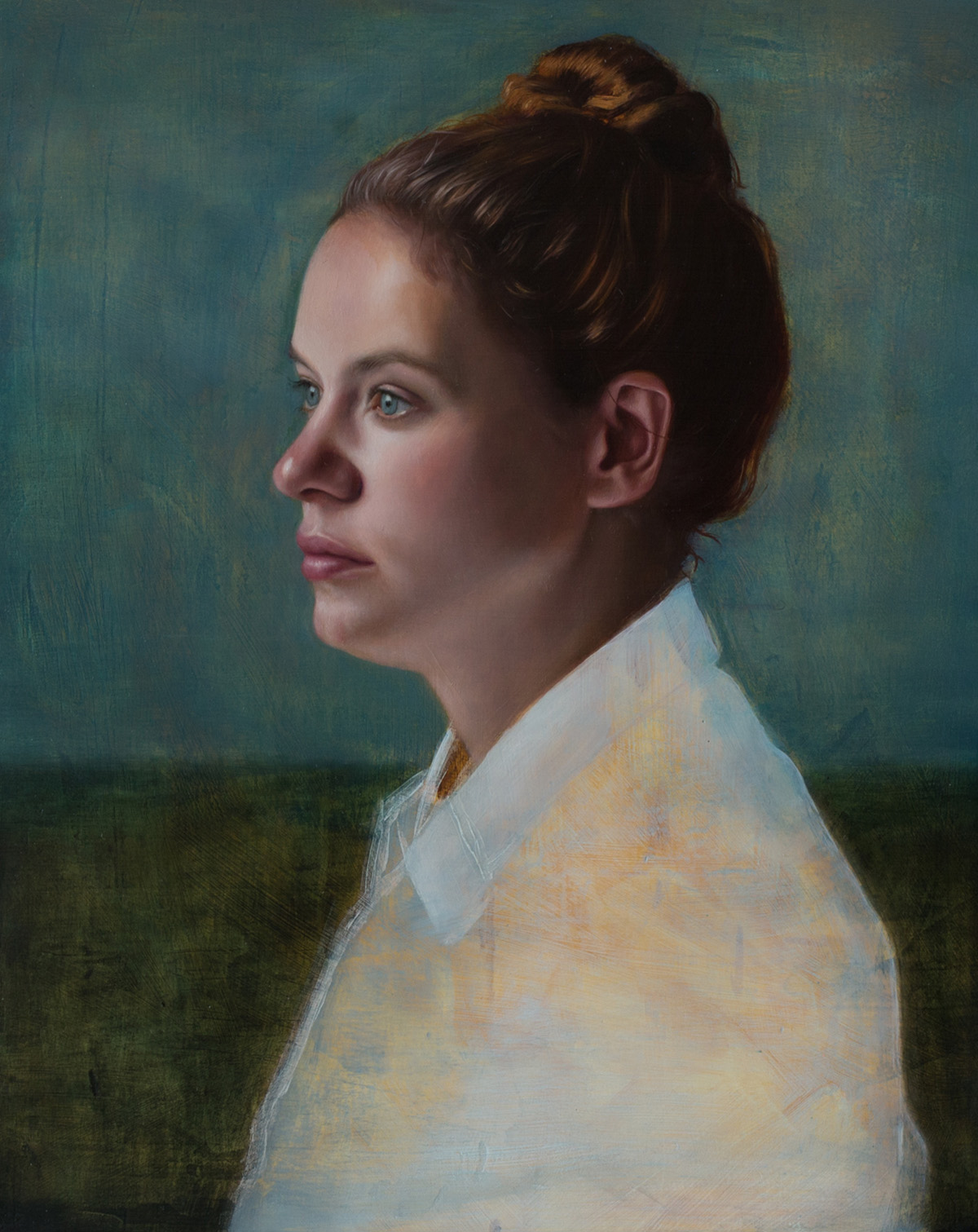 Girl in White Blouse