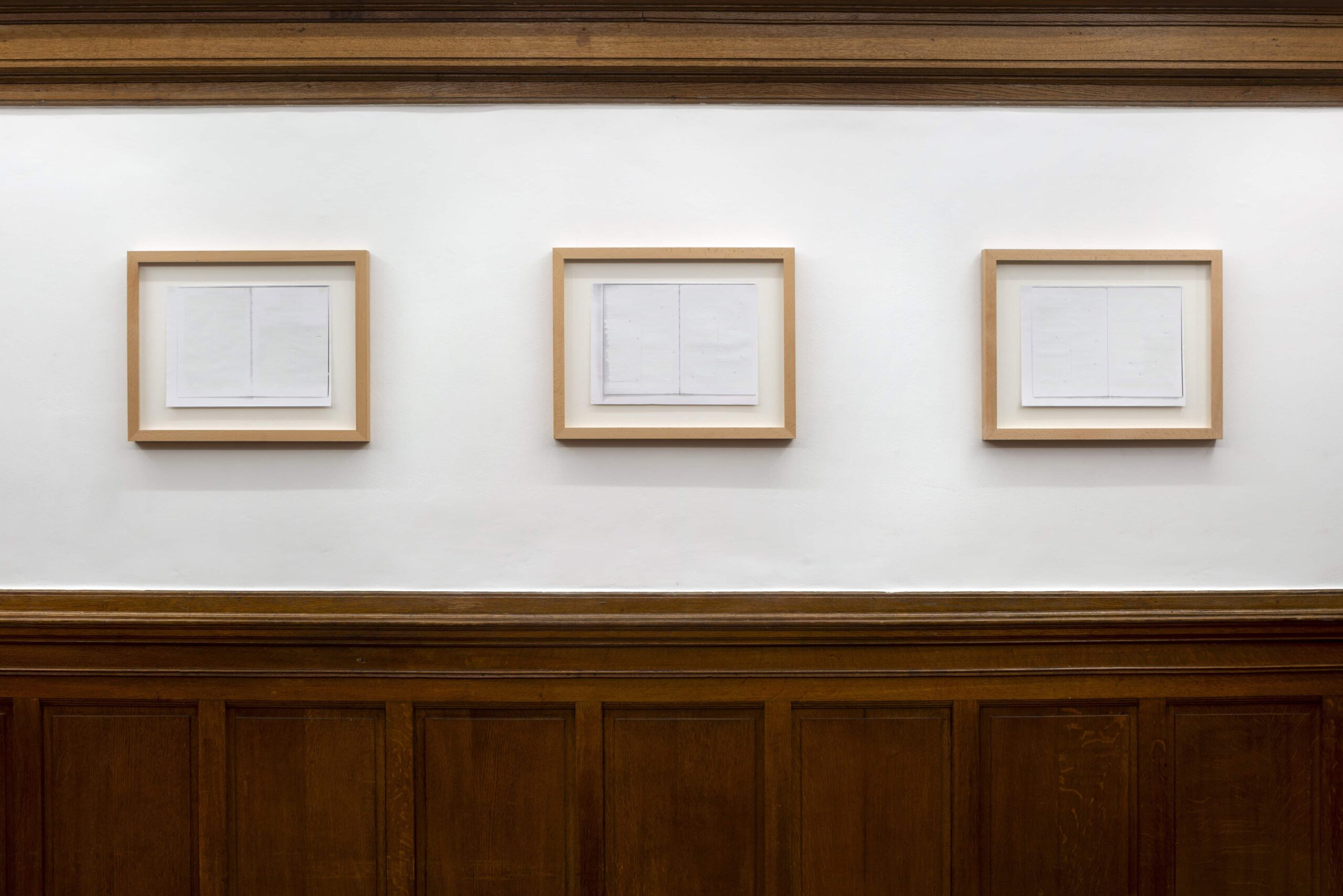 Bas Jan Ader's marks in The Boy Who Plunged Over Niagara (Elliott, 1962), 2019, corrected photocopy