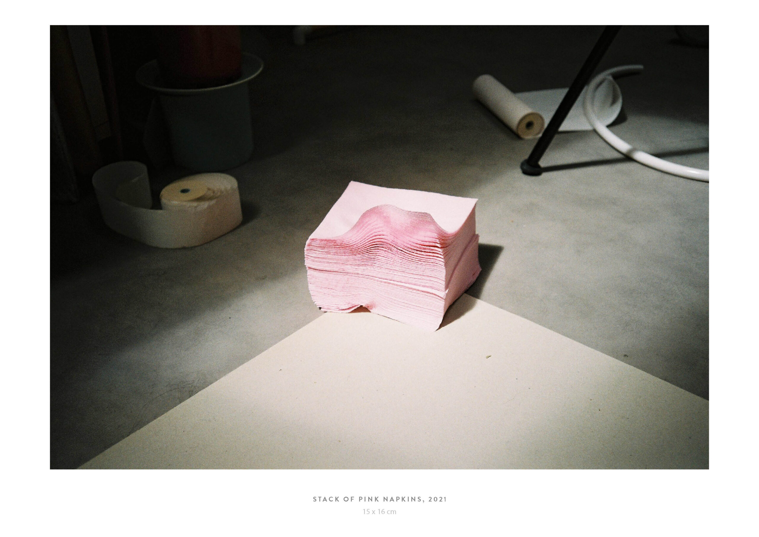 Stack Of Pink Napkins