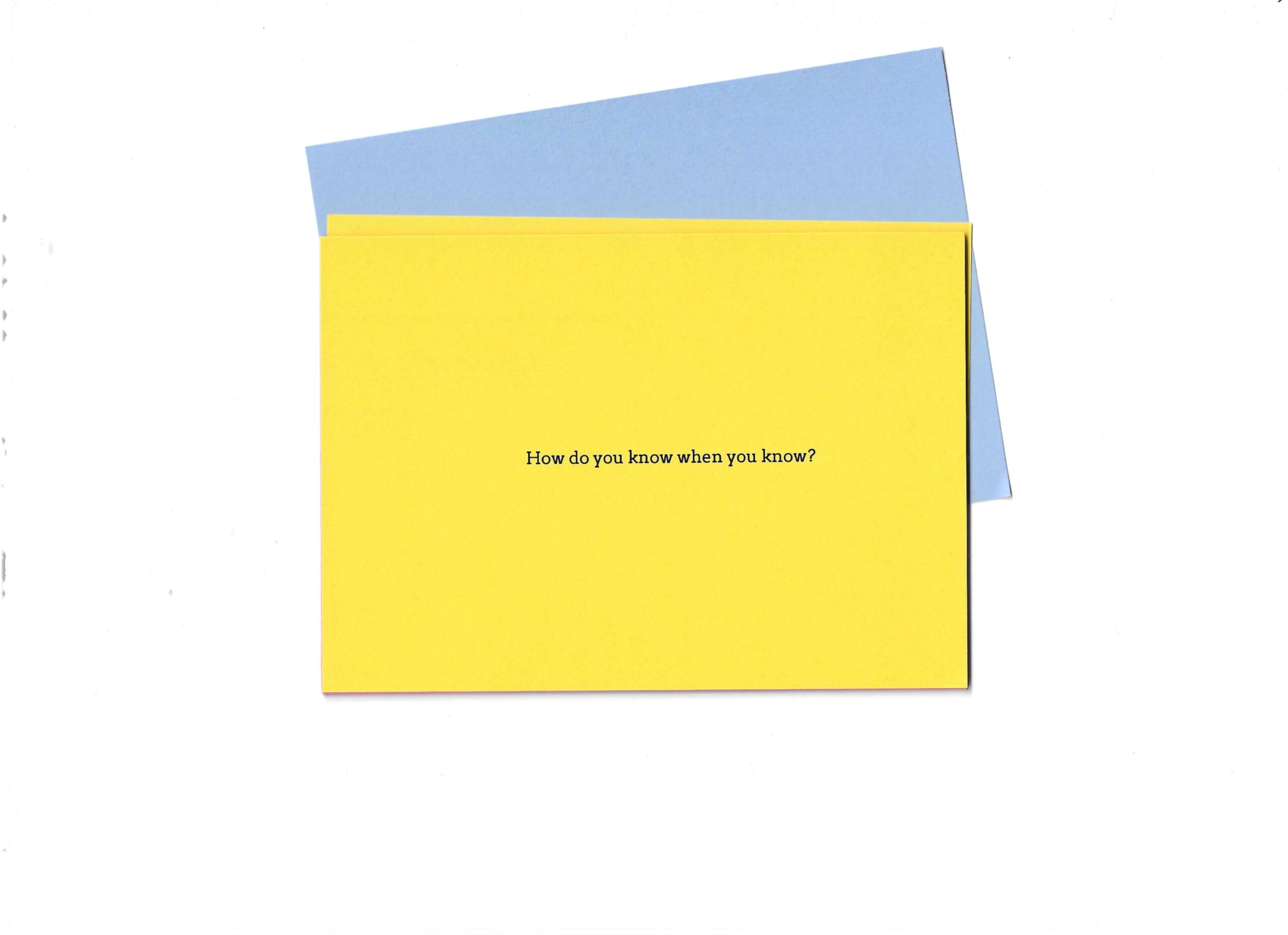 How do you know when you know? tools for spectatorship and  reflection // graduation project
