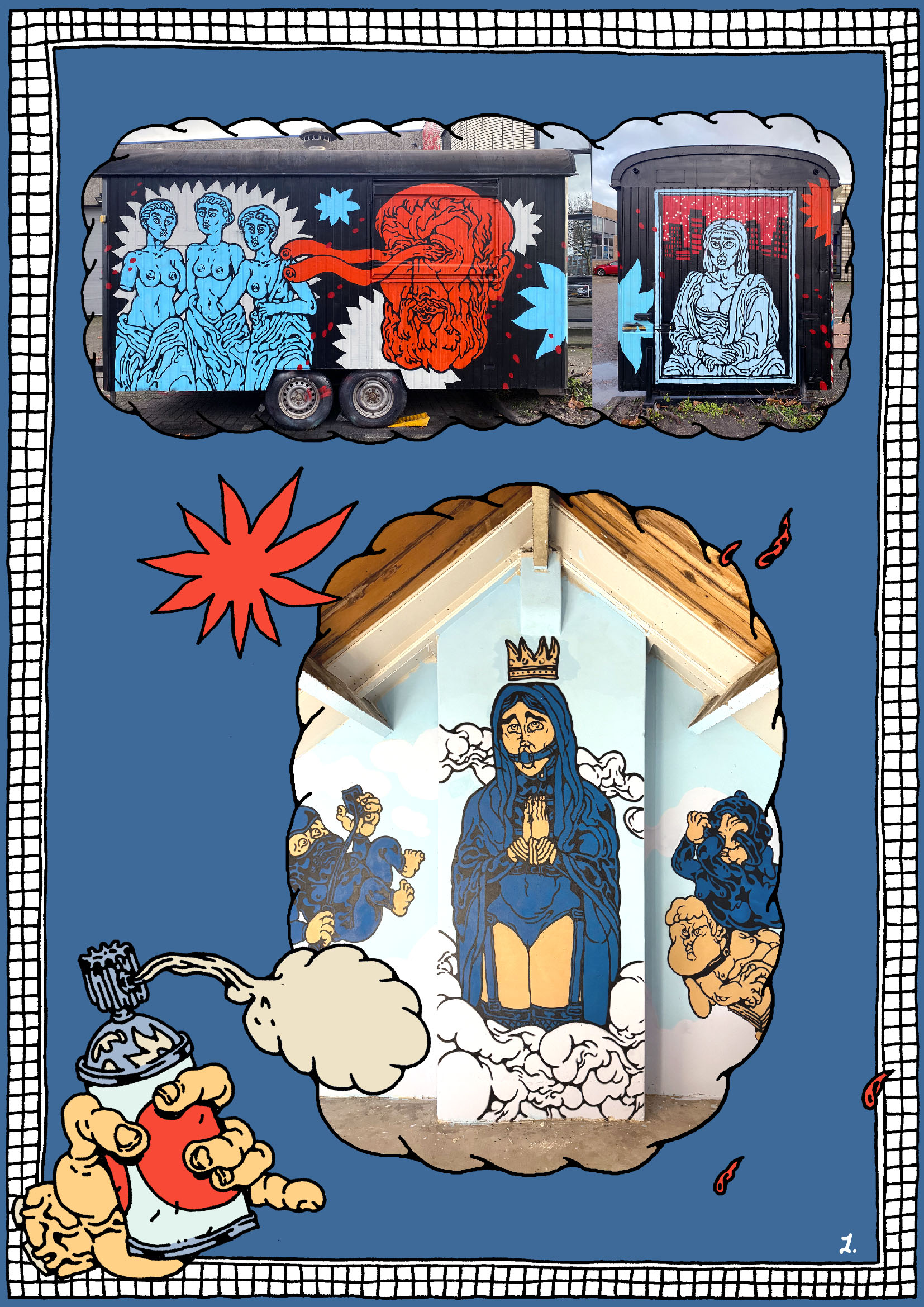 Verschillende murals