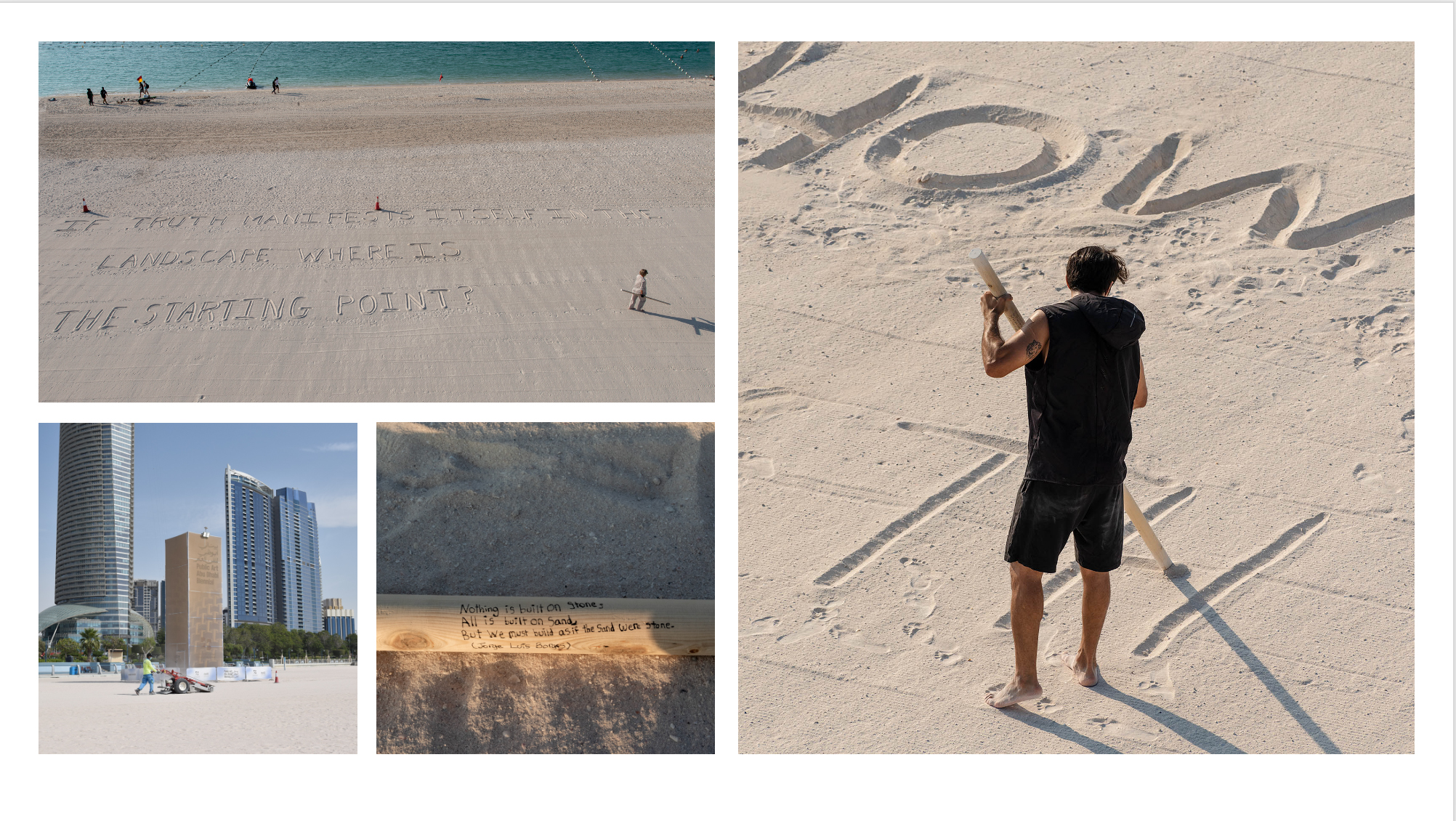 The Poem That Jumps The Fence -Public Art Biennale Abu Dhabi- 2024/25