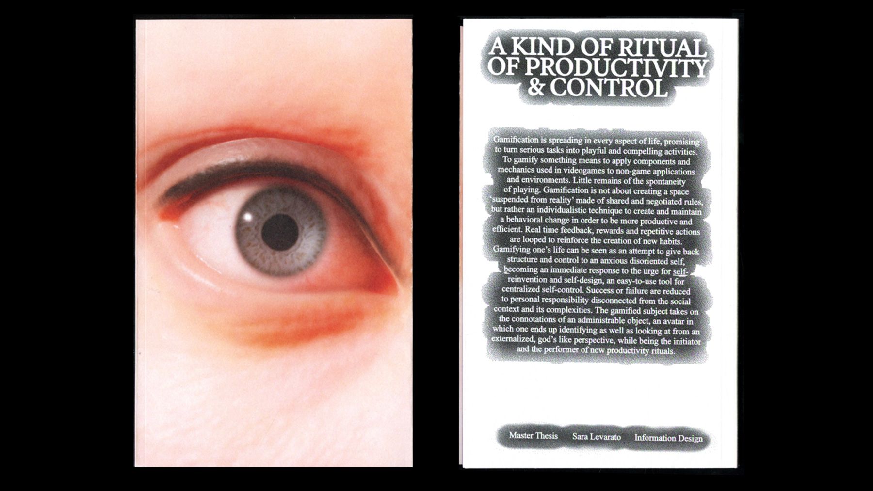 A KIND OF RITUAL OF PRODUCTIVITY & CONTROL