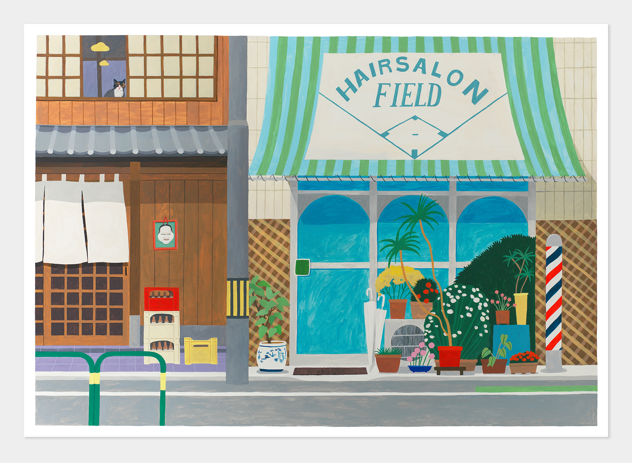 Japan Hairsalon painting