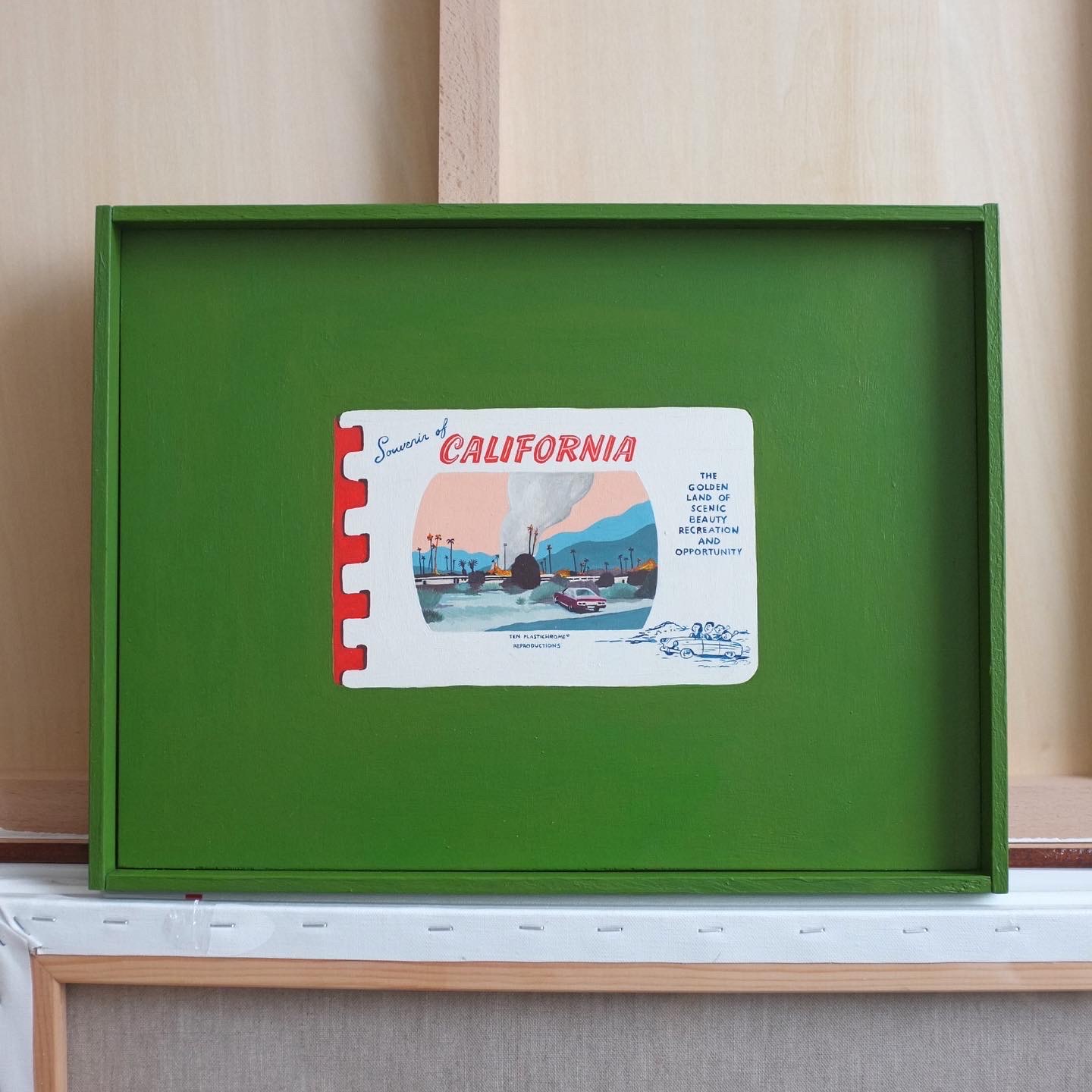 American Souvenir Series 'California' (1 of 3 paintings)