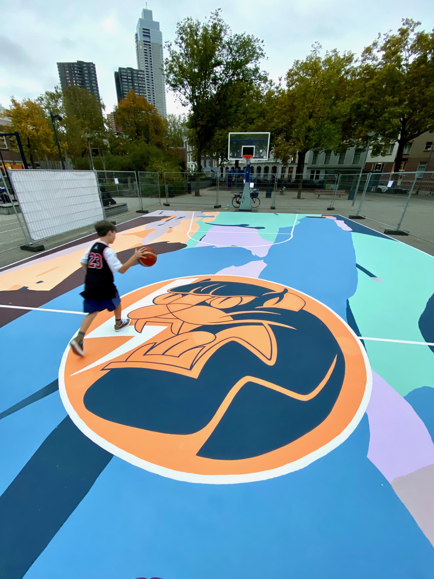 Basketbal veld