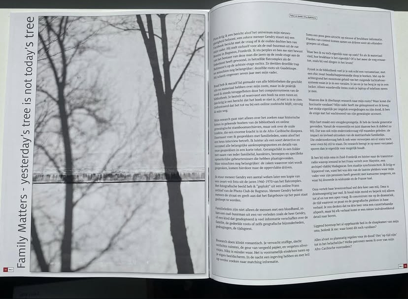 Family Matters- Yesterday's tree is not today's Tree, 2025.