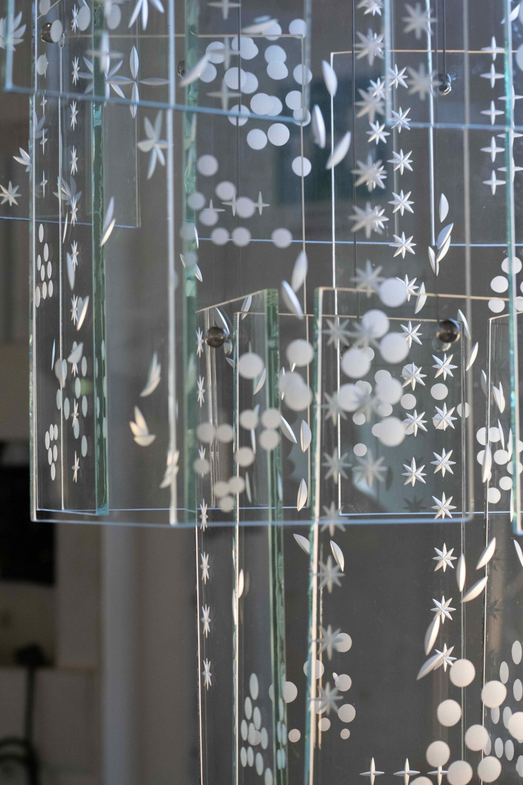 Bohemian Crystal Chandelier details