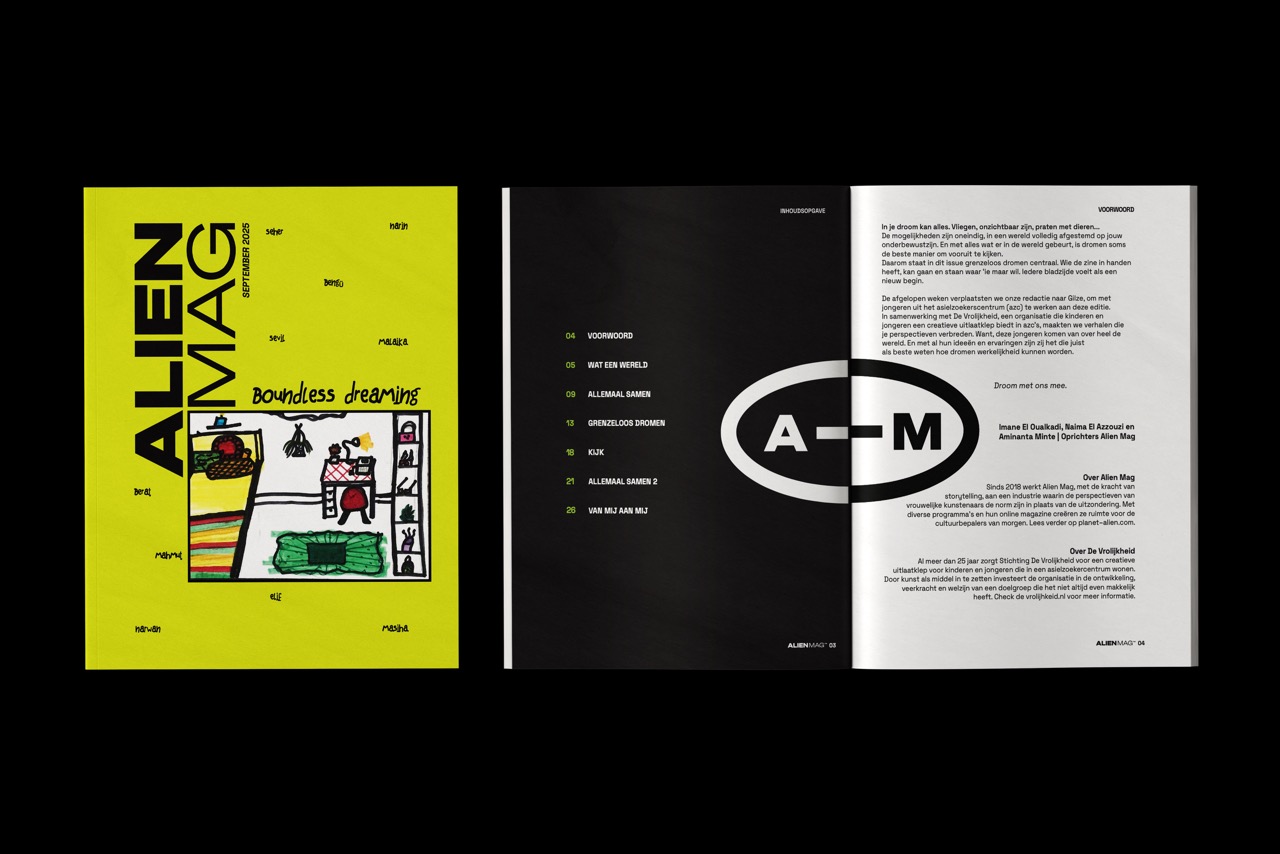 Magazine design Alien Mag