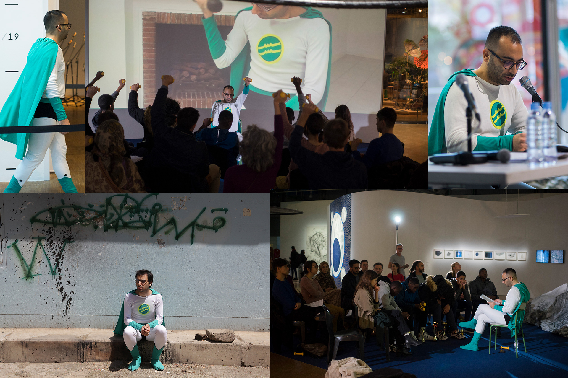 Super Sohrab (2009–now) ~ Lifting Workshop with Super Sohrab at Centre Pompidou, Paris (2019)