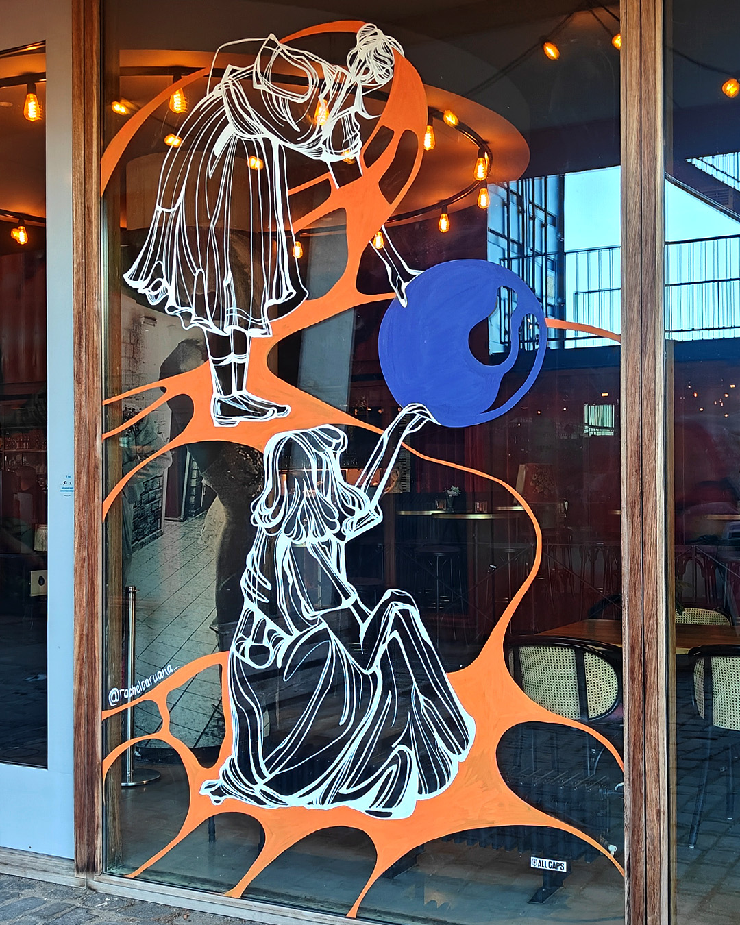 First Window Painted during a live painting session for 