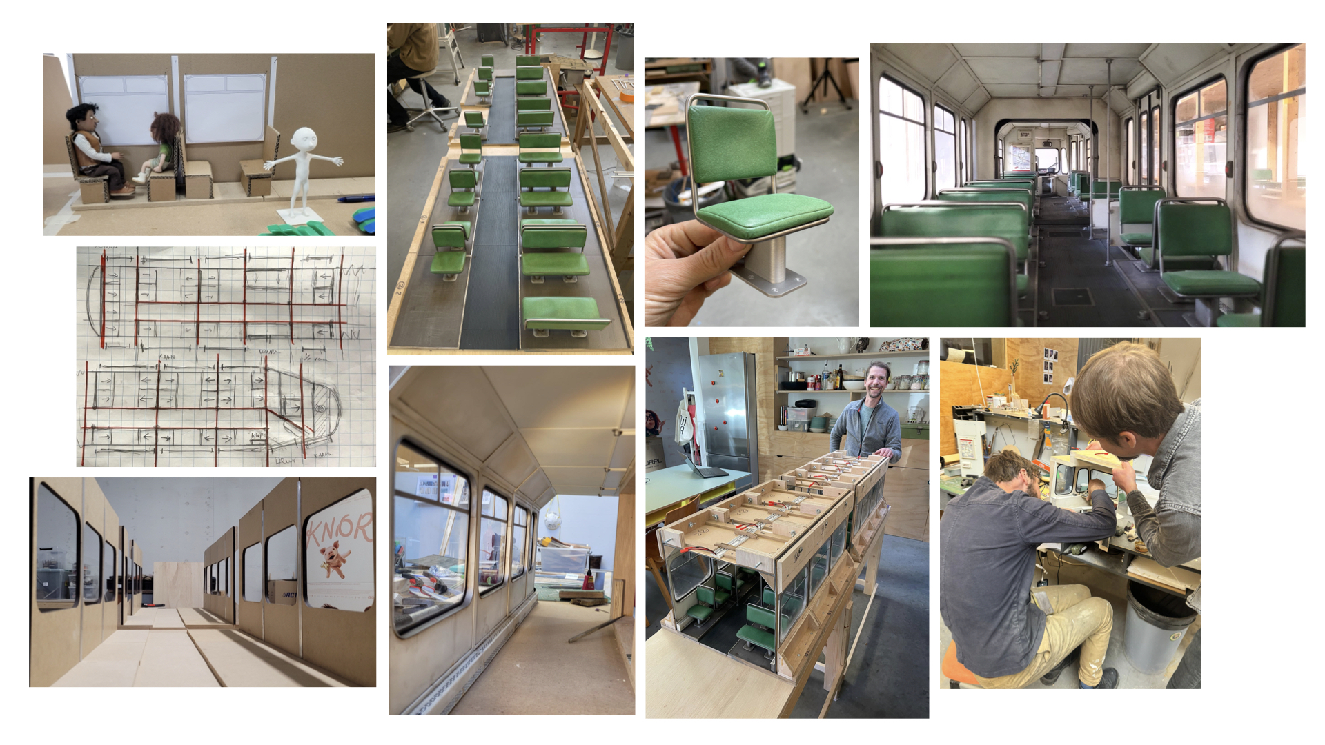 Interieur Tram (stopmotion animation)