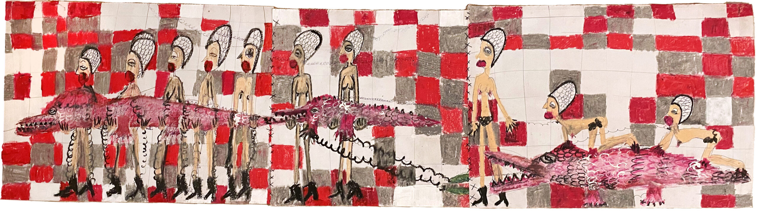 The Procession drawing