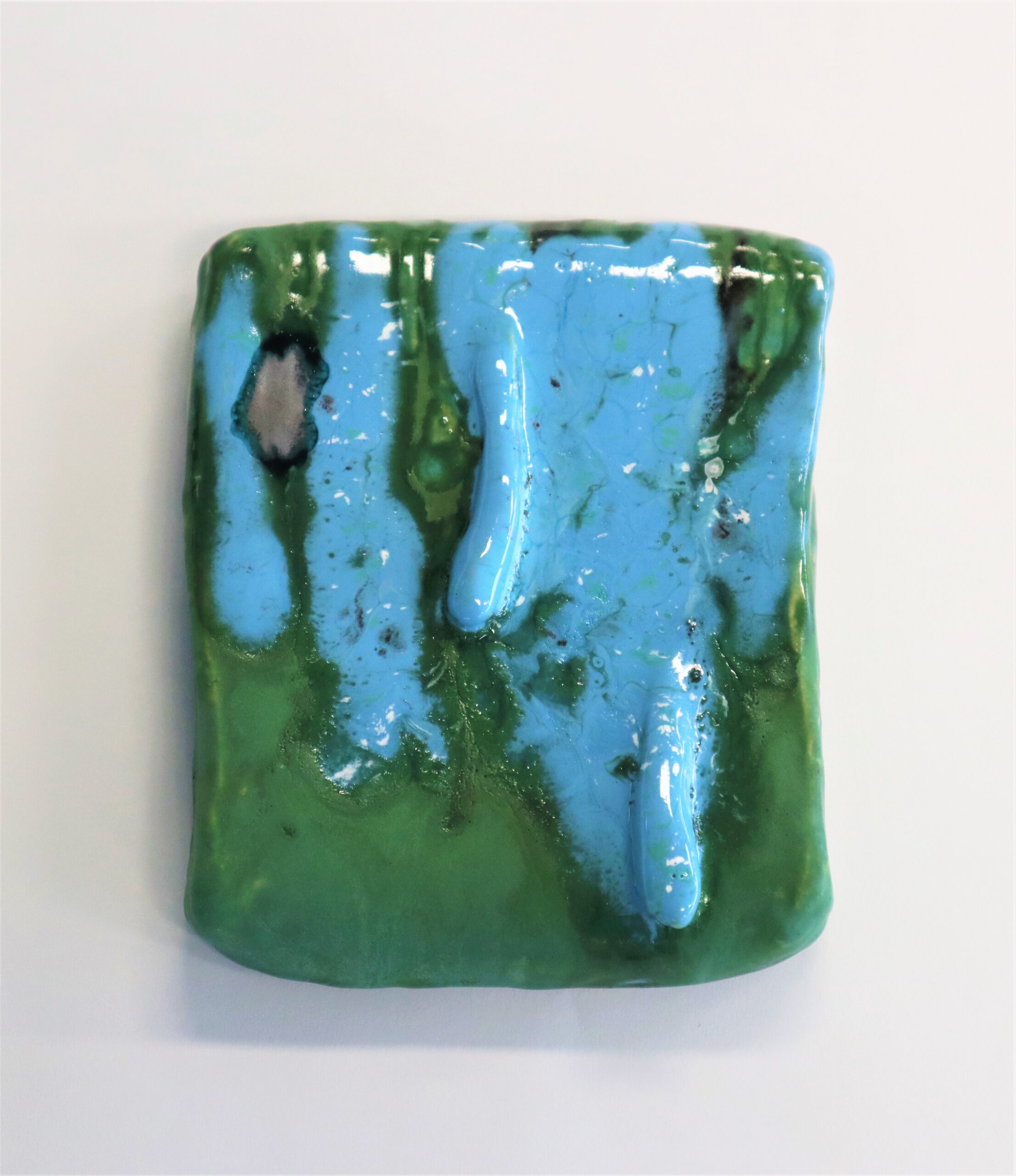 Esterism predictions N3, (2024) Glazed ceramic painting - 25 x 20 x 4 cm