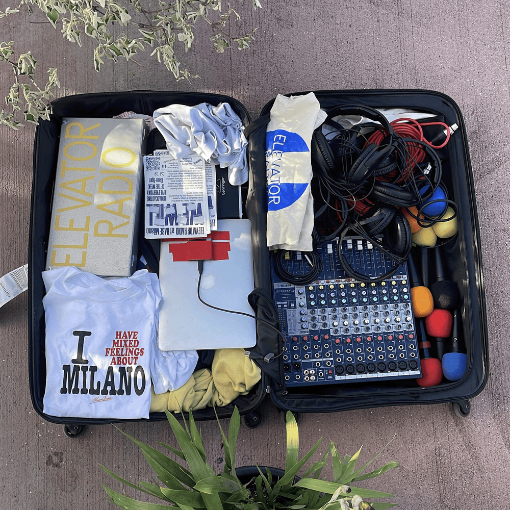 Elevator Radio during Design Weeks.