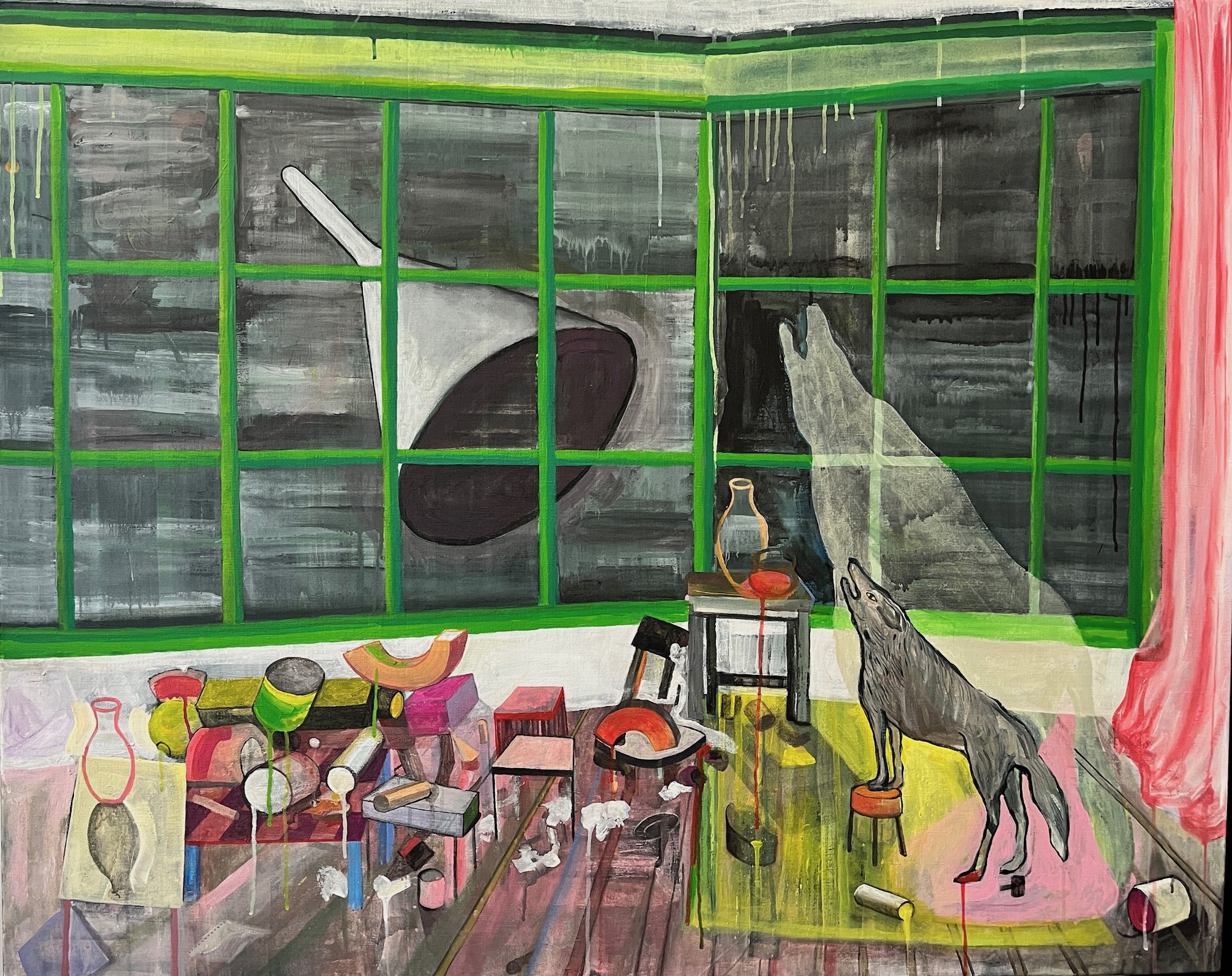 On e of us died, 2026, acryl op canvas, 150x120cm