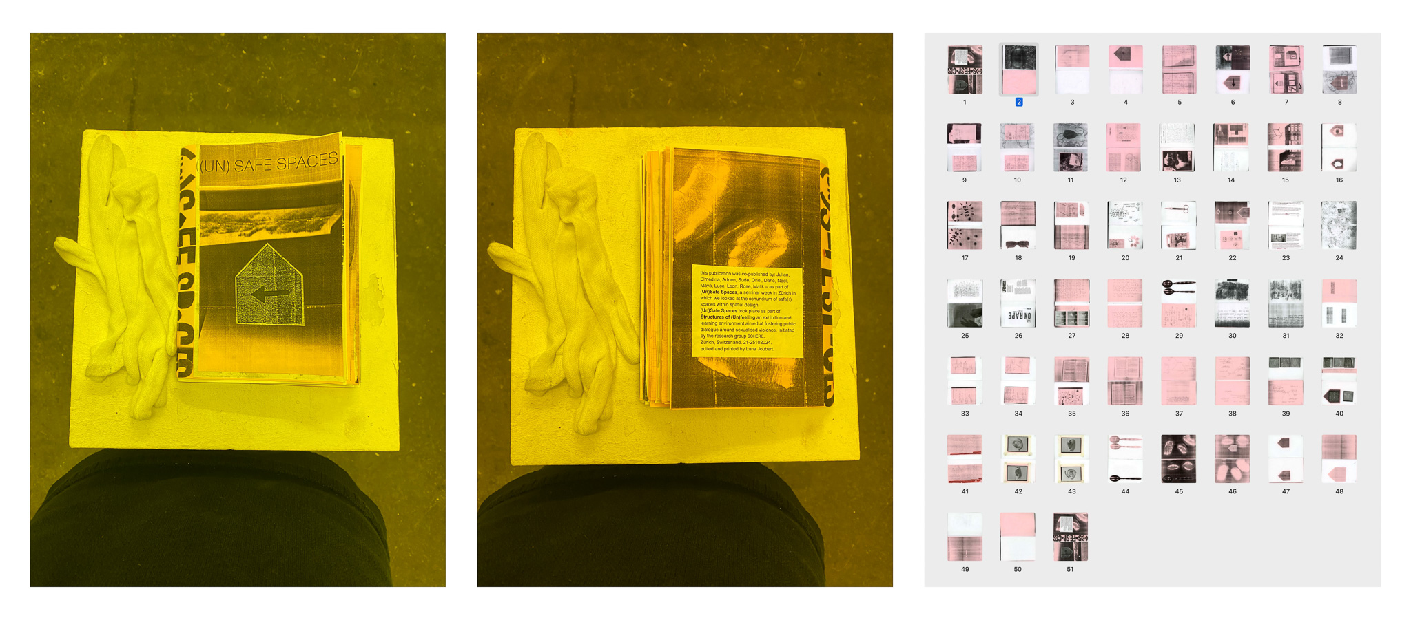 Publication made for the Seminar Week 'Structures of (Un)feeling' ETH Zurich