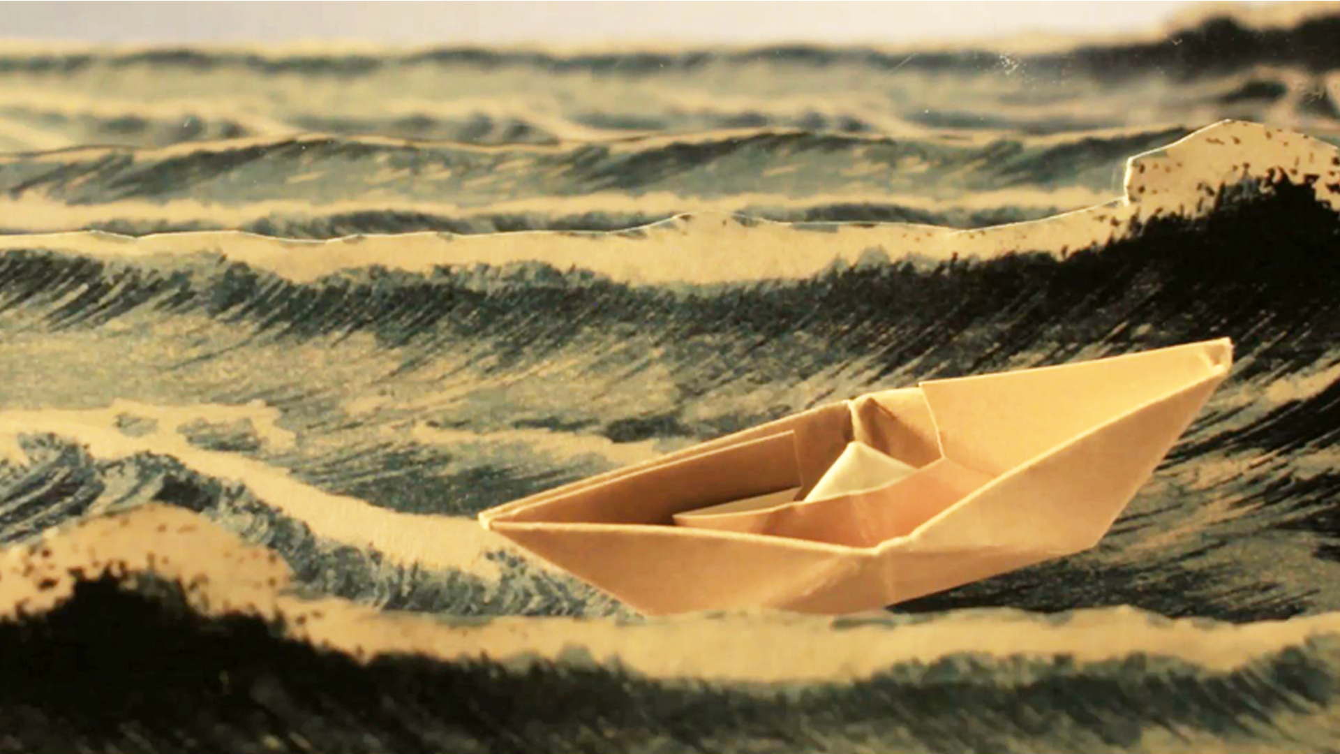 The Lost Mariner, 2014, 5’45’’, HD video (photo cut-out)