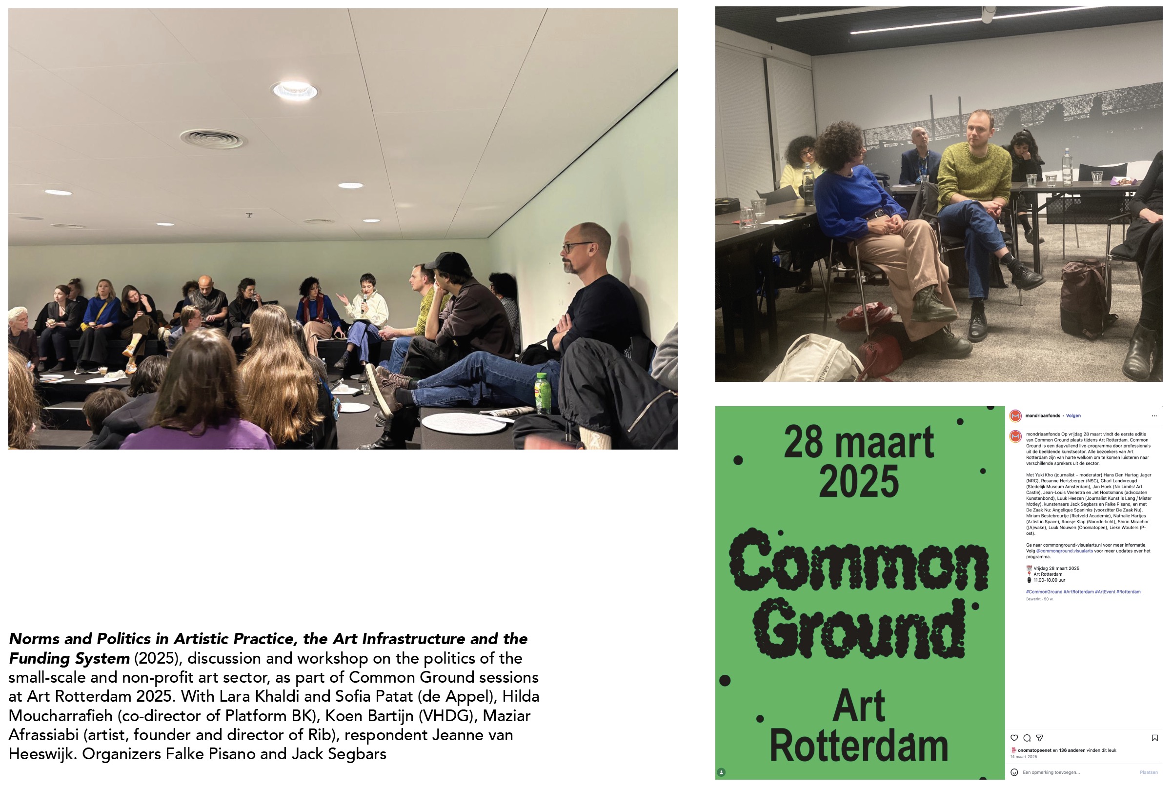 Norms and Politics in Artistic Practice, the Art Infrastructure and the Funding System (2025)