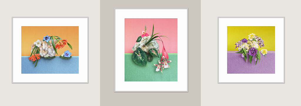 Precious serie II: Sulfur Crystals, Green Fluorine en Limestone & Calcite Crystals