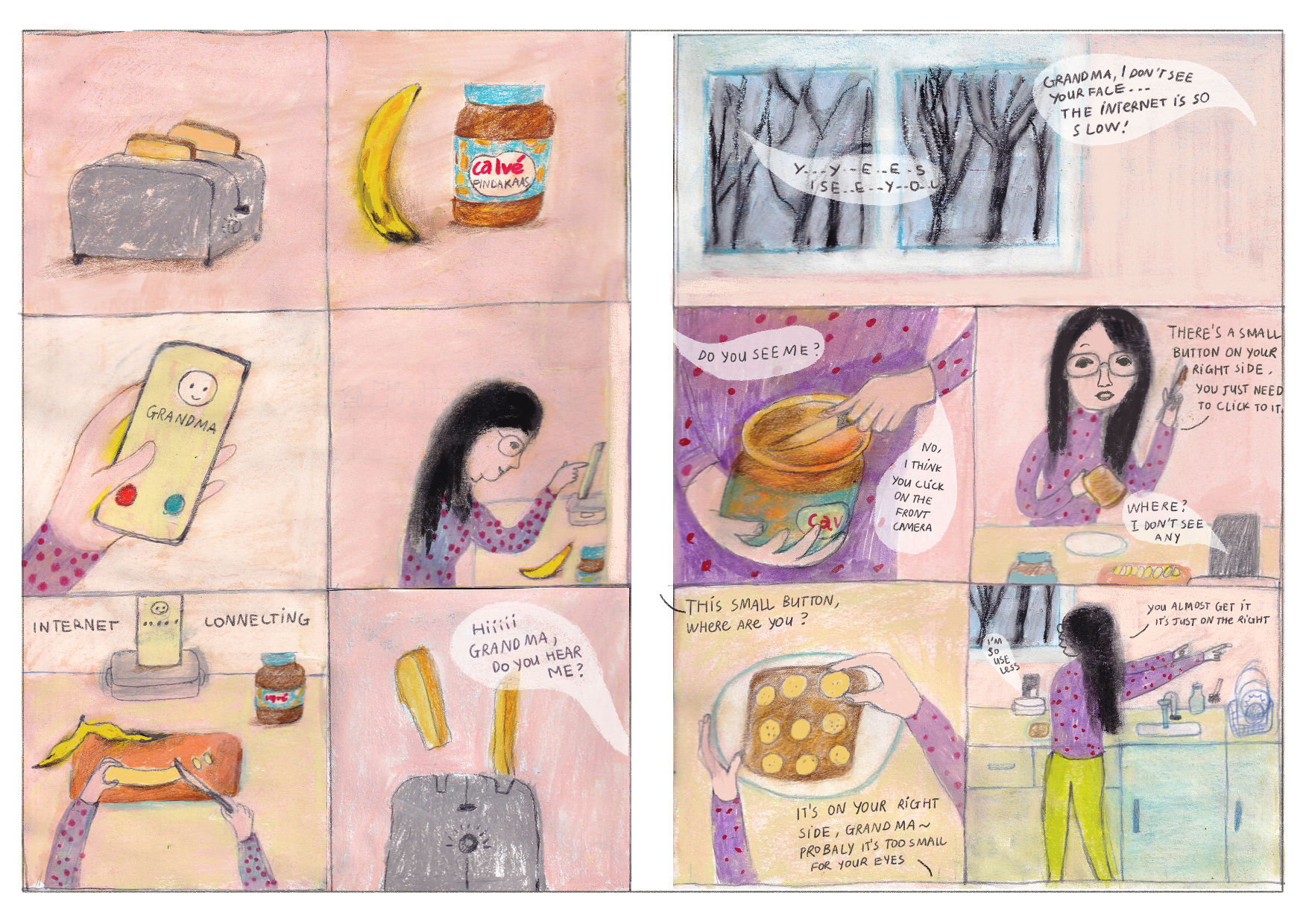 In the Dutch house, I cook, self-publishing comic 2026